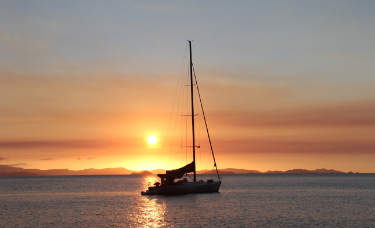 Sunset in Whitsunday Islands